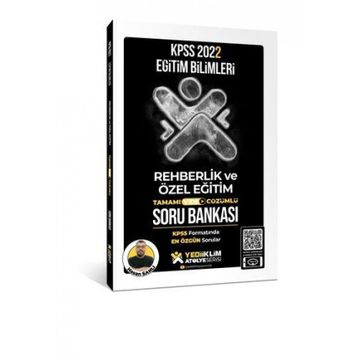 Yediiklim Yayınları 2022 KPSS Eğitim Bilimleri Atölye Serisi Rehberlik ve Özel Eğitim Çözümlü Soru Bankası