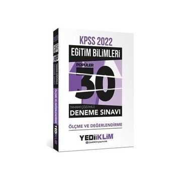 Yediiklim Yayınları 2022 KPSS Eğitim Bilimleri Tamamı Çözümlü Son 5 Yıl Çıkmış Sorular
