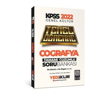Yediiklim Yayınları 2022 KPSS Genel Kültür Coğrafya Temel Öğrenme Tamamı Çözümlü Soru Bankası
