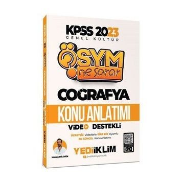 Yediiklim Yayınları 2022 KPSS Genel Kültür Ösym Ne Sorar Coğrafya Video Destekli Konu Anlatımı