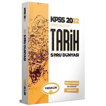 Yediiklim Yayınları 2022 KPSS Genel Kültür Tarih Soru Dünyası