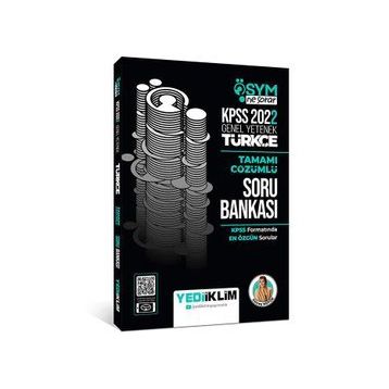 Yediiklim Yayınları 2022 KPSS Genel Yetenek Ösym Ne Sorar Türkçe Tamamı Çözümlü Soru Bankası
