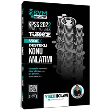 Yediiklim Yayınları 2022 KPSS Genel Yetenek Ösym Ne Sorar Türkçe Video Destekli Konu Anlatımı