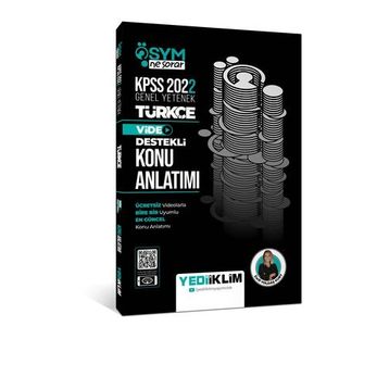 Yediiklim Yayınları 2022 KPSS Genel Yetenek Ösym Ne Sorar Türkçe Video Destekli Konu Anlatımı