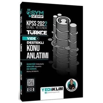 Yediiklim Yayınları 2022 KPSS Genel Yetenek Ösym Ne Sorar Türkçe Video Destekli Konu Anlatımı