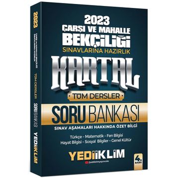 Yediiklim Yayınları 2023 Çarşı ve Mahalle Bekçiliği Sınavlarına Hazırlık Kartal Mülakat Soru Bankası