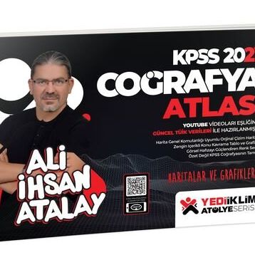 Yediiklim Yayınları 2023 KPSS Atölye Serisi Haritalar ve Grafiklerle Coğrafya Atlası