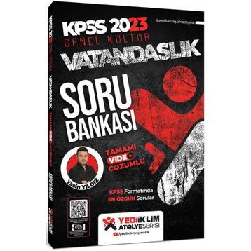 Yediiklim Yayınları 2023 KPSS Atölye Serisi Vatandaşlık Tamamı Video Çözümlü Soru Bankası