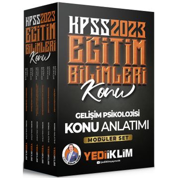 Yediiklim Yayınları 2023 KPSS Eğitim Bilimleri Konu Anlatımlı Modüler Set