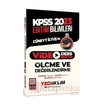 Yediiklim Yayınları 2023 KPSS Eğitim Bilimleri Ölçme ve Değerlendirme Video Ders Notu