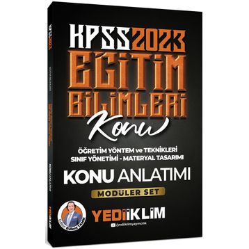 Yediiklim Yayınları 2023 KPSS Eğitim Bilimleri ÖYT Sınıf Yönetimi Materyal Tasarımı Konu Anlatımı