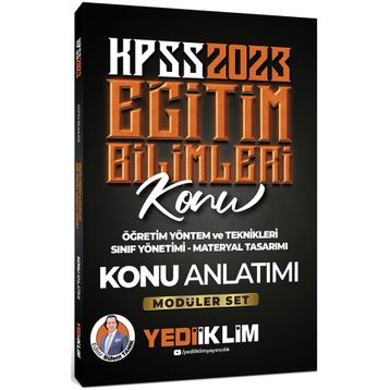 Yediiklim Yayınları 2023 KPSS Eğitim Bilimleri ÖYT Sınıf Yönetimi Materyal Tasarımı Konu Anlatımı