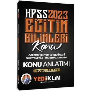 Yediiklim Yayınları 2023 KPSS Eğitim Bilimleri ÖYT Sınıf Yönetimi Materyal Tasarımı Konu Anlatımı