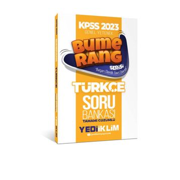 Yediiklim Yayınları 2023 KPSS Genel Yetenek Bumerang Türkçe Tamamı Çözümlü Soru Bankası