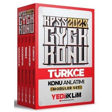 Yediiklim Yayınları 2023 KPSS Genel Yetenek Genel Kültür Konu Anlatımlı Modüler Set