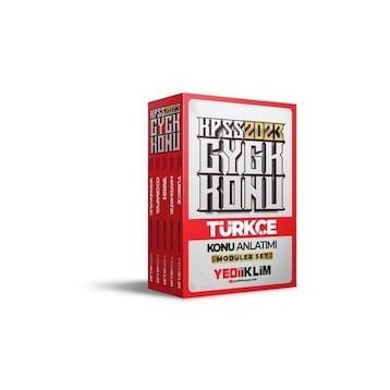 Yediiklim Yayınları 2023 KPSS Genel Yetenek Genel Kültür Konu Anlatımlı Modüler Set