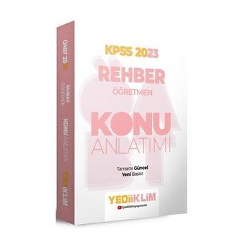 Yediiklim Yayınları - 2023 ÖABT Rehber Öğretmen Konu Anlatımı