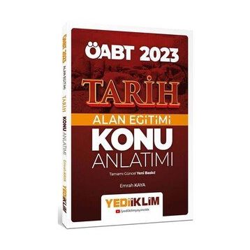 Yediiklim Yayınları 2023 ÖABT Tarih Alan Eğitimi Konu Anlatımı