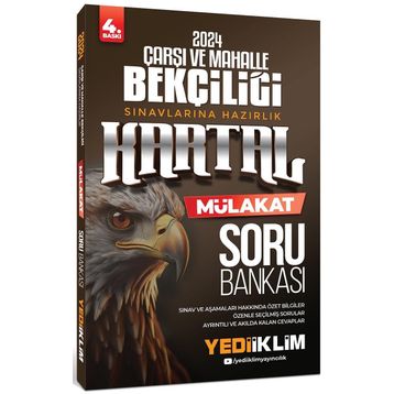 Yediiklim Yayınları 2024 Çarşı ve Mahalle Bekçiliği Sınavlarına Hazırlık Kartal Mülakat Soru Bankası