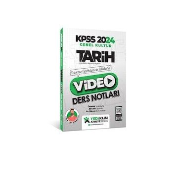 Yediiklim Yayınları 2024 Kpss Atölye Serisi Tarih Video Ders Notları