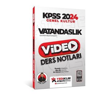 Yediiklim Yayınları - 2024 Kpss Atölye Serisi Vatandaşlık Video Ders Notları