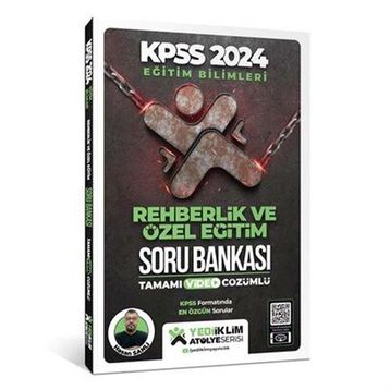 Yediiklim Yayınları 2024 KPSS Eğitim Bilimleri Atölye Serisi Rehberlik ve Özel Eğitim Tamamı Video Çözümlü Soru Bankası