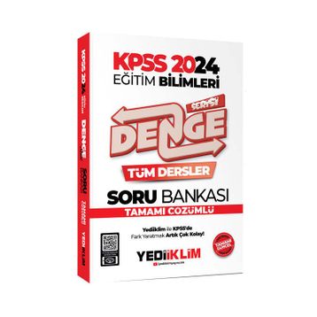 Yediiklim Yayınları 2024 KPSS Eğitim Bilimleri Denge Serisi Tamamı Çözümlü Tüm Dersler Soru Bankası