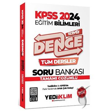 Yediiklim Yayınları 2024 KPSS Eğitim Bilimleri Denge Serisi Tamamı Çözümlü Tüm Dersler Soru Bankası