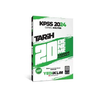 Yediiklim Yayınları 2024 KPSS Genel Kültür Tarih Tamamı Çözümlü 20 Deneme