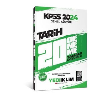 Yediiklim Yayınları 2024 KPSS Genel Kültür Tarih Tamamı Çözümlü 20 Deneme