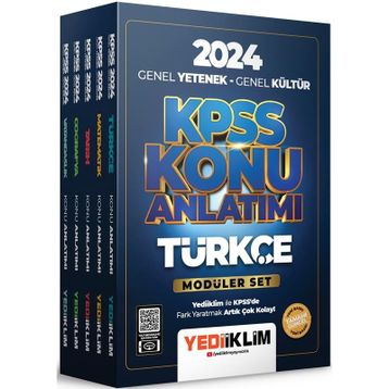 Yediiklim Yayınları - 2024 KPSS Genel Yetenek Genel Kültür Konu Anlatımlı Modüler Set