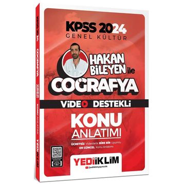 Yediiklim Yayınları - 2024 Kpss Hakan Bileyen ile Coğrafya Video Destekli Konu Anlatımı