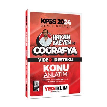 Yediiklim Yayınları - 2024 Kpss Hakan Bileyen ile Coğrafya Video Destekli Konu Anlatımı