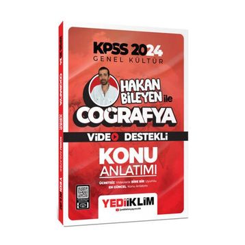 Yediiklim Yayınları - 2024 Kpss Hakan Bileyen ile Coğrafya Video Destekli Konu Anlatımı