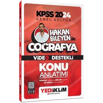 Yediiklim Yayınları - 2024 Kpss Hakan Bileyen ile Coğrafya Video Destekli Konu Anlatımı