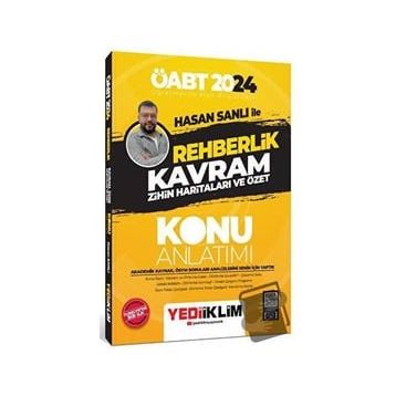 Yediiklim Yayınları - 2024 ÖABT Hasan Sanlı İle Rehberlik Kavram Zihin Haritaları ve Özet Konu Anlatımı