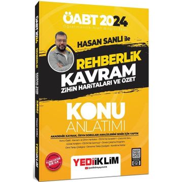 Yediiklim Yayınları - 2024 ÖABT Hasan Sanlı İle Rehberlik Kavram Zihin Haritaları ve Özet Konu Anlatımı