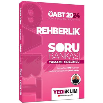 Yediiklim Yayınları - 2024 ÖABT Rehberlik Tamamı Çözümlü Soru Bankası