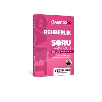 Yediiklim Yayınları - 2024 ÖABT Rehberlik Tamamı Çözümlü Soru Bankası