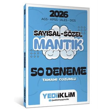 Yediiklim Yayınları 2026 AGS KPSS ALES DGS Sayısal Sözel Mantık Tamamı Çözümlü 50 Deneme