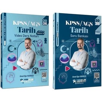 Yediiklim Yayınları 2026 KPSS 2'li Set Tarih Atöly Video Ders Notları ve Soru Bankası