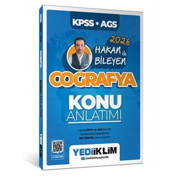 Yediiklim Yayınları 2026 KPSS AGS Coğrafya Konu Anlatımı