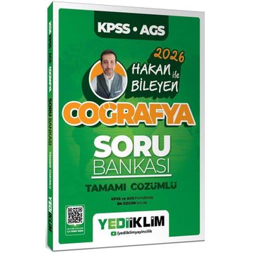 Yediiklim Yayınları 2026 KPSS AGS Coğrafya Tamamı Çözümlü Soru Bankası