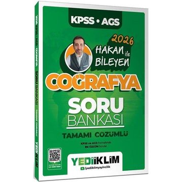Yediiklim Yayınları 2026 KPSS AGS Coğrafya Tamamı Çözümlü Soru Bankası