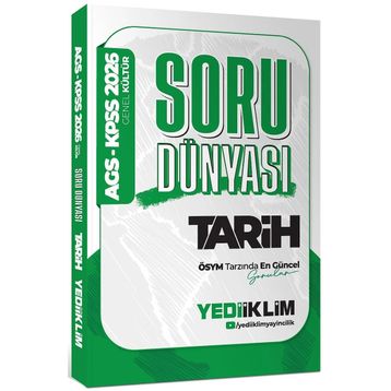 Yediiklim Yayınları 2026 KPSS AGS Genel Kültür Tarih Soru Dünyası
