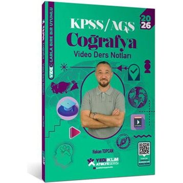 Yediiklim Yayınları 2026 KPSS Atölye Genel Kültür Coğrafya Video Ders Notları