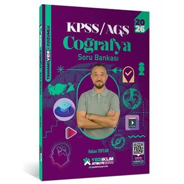 Yediiklim Yayınları 2026 KPSS Genel Kültür Atölye Serisi Coğrafya Tamamı Video Çözümlü Soru Bankası