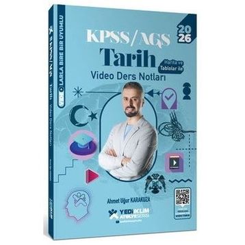 Yediiklim Yayınları 2026 KPSS Genel Kültür Atölye Tarih Video Ders Notları