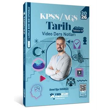Yediiklim Yayınları 2026 KPSS Genel Kültür Atölye Tarih Video Ders Notları
