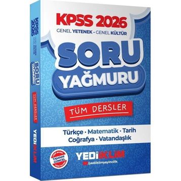 Yediiklim Yayınları 2026 KPSS Genel Yetenek Genel Kültür Tüm Dersler Soru Yağmuru